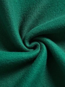 SHEIN EZwear Christmas Print Drop Shoulder Hoodie - Dark Green - View 5