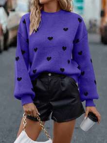 SHEIN LUNE 女士毛衣 - 紫色 - 查看 6