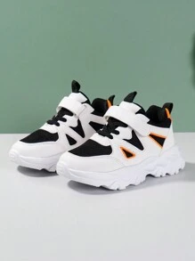 1雙男童日常簡約舒適運動鞋,適合嬰幼兒穿著 - 黑色 - 查看 3