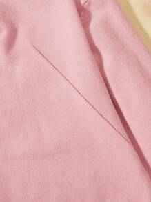 SHEIN Tween Girls' Zipper Half Placket Sweater Dress - Pink - View 3