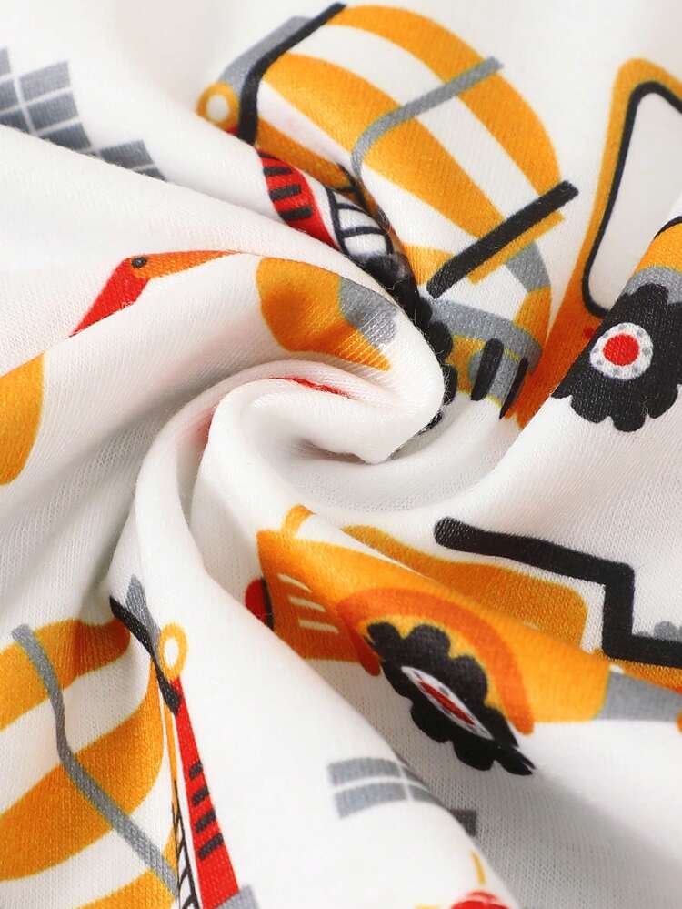 Bebé niño Camiseta construcción vehículos con estampado - Multicolor - Ver 7