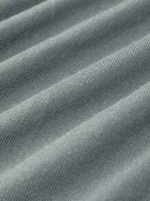 Manfinity Homme 男士純色連帽針織衫 - 淺灰色 - 查看 3