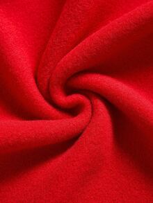 SHEIN Qutie Plus Christmas Print Drop Shoulder Sweatshirt - Red - View 5