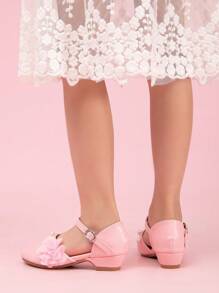 Spring Girls' Cute Fashion Show High Heeled Shoes - Baby Pink - View 3