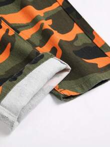 Tween Boy Fashionable Camo Print Denim Jeans - Multicolor - View 3