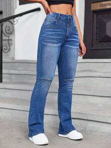 Rửa thuốc tẩy Quần ống loe - Rửa tối - Xem 6