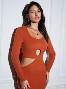 Chiquease Cut Out Front Bodycon Dress