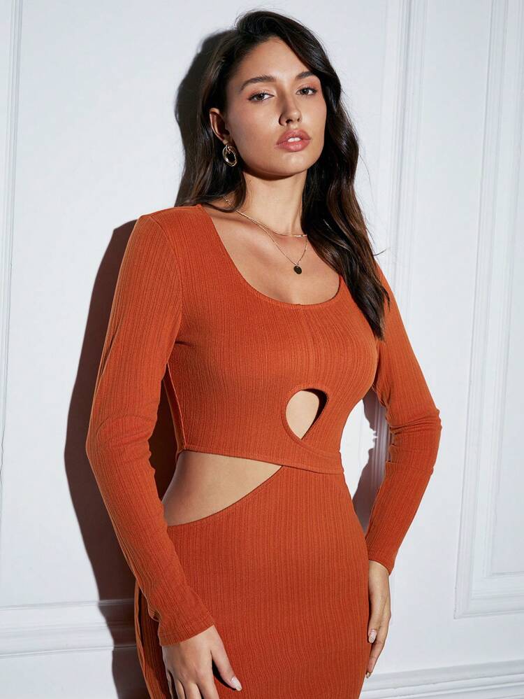 Cut Out Front Bodycon Dress