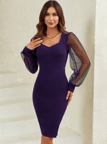 SHEIN Clasi 女士連身裙 - 紫色 - 查看 5