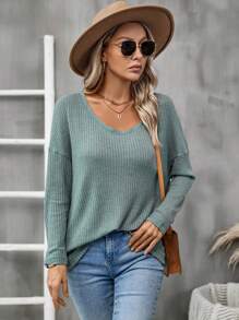 SHEIN LUNE 3入組素色落肩T恤 - 彩色 - 查看 4