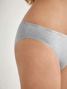 Ocili Calzones Triangulares Acanalados De Punto - Gris - Ver 2