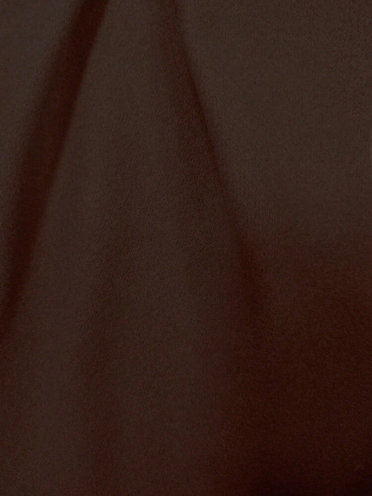 Lapel Neck Double Breasted Belted Overcoat Fall Cloth For Women