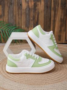 Giày thể thao thường ngày cho nữ, giày thể thao đế phẳng - Nhiều màu - Xem 3