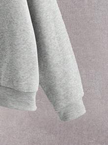 Flirla 休閒萬聖節大碼運動衫 - 灰色 - 查看 4