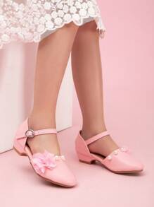 Spring Girls' Cute Fashion Show High Heeled Shoes - Baby Pink - View 4