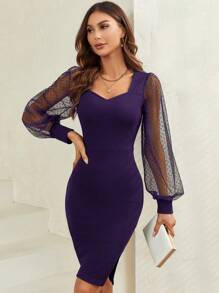 SHEIN Clasi 女士連身裙 - 紫色 - 查看 1