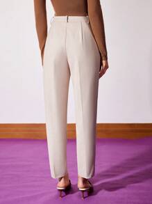 MOTF PREMIUM HERRINGBONE SUIT PANTS - Apricot - View 7