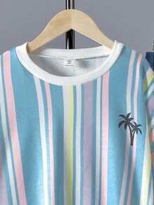 Chico preadolescente Pantalones deportivos con sudadera con estampado - Multicolor - Ver 5