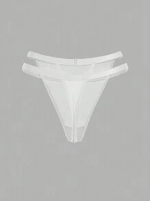 Ocili 3 piezas Set tanga unicolor de malla - Multicolor - Ver 10