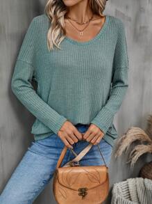 SHEIN LUNE 3入組素色落肩T恤 - 彩色 - 查看 7