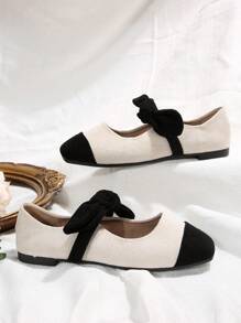 秋冬季女士平底鞋，玛丽珍鞋，芭蕾平底鞋 - 彩色 - 查看 4