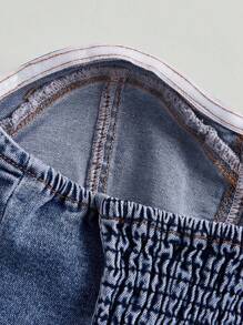 SHEIN MOD Top en mezclilla bustier tubo tubo - Lavado ligero - Ver 4