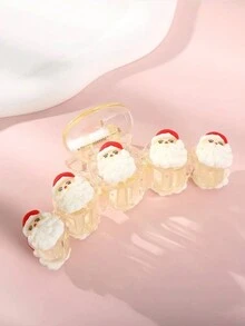 ROMWE Kawaii 聖誕老人裝飾髮爪