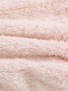 SHEIN Cô gái Tween Chi tiết Patched thư Lót nhiệt Quần thể thao - Màu Xám nhạt - Xem 5