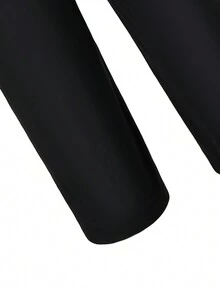 2入組幼童男生長袖襯衫和長褲套裝,適用於婚禮、表演、正式派對、春秋季節 - 黑與白 - 查看 5