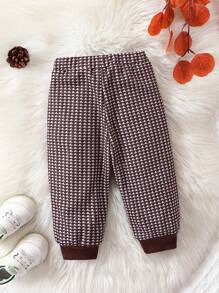 Baby Girl Allover Print Sweatpants - Multicolor - View 1