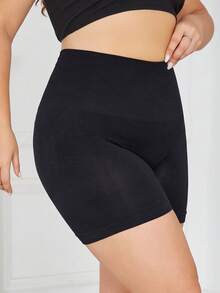 Plus Size Body Sculpting Undergarment Bottoms - Black - View 3