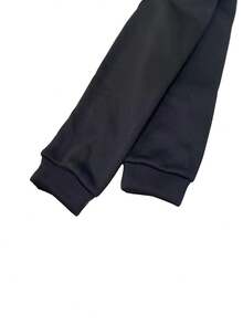 Fashion Plus Size Women's Hooded Sweatshirt With Large Pockets, Autumn And Winter Streetwear Set