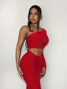 SHEIN SXY 女性上衣 - 紅色 - 查看 5