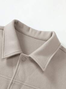 Manfinity Homme Men's Flap Pocket Summer Casual Shacket, Fall