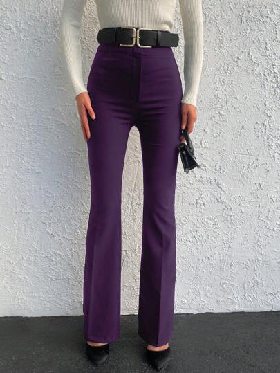 EURMUSE High Waist Flare Leg Pants