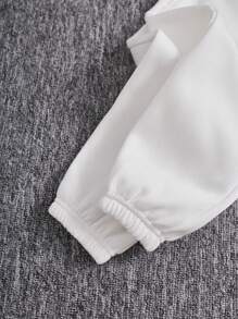 SHEIN 小女孩純色彈性腰口慢跑褲,側口袋,多入組 - 彩色 - 查看 6