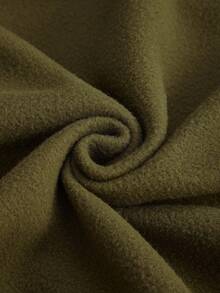 Manfinity Homme Hombres Capucha Térmica Con Cordón Y Estampado De Letra Con Pantalones Deportivos - Verde - Ver 3