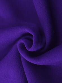 Manfinity EMRG 男款寬鬆版型字母數字印花帶袋及束口連帽衫 - 紫色 - 查看 3