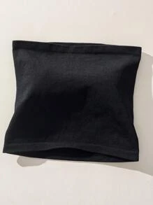 SHEIN Letter Graphic Bandeau Shapewear Set - Black - View 3