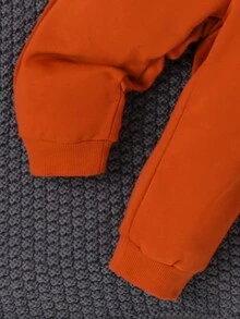 男寶寶字母圖形彩塊運動衫和運動褲 - 彩色 - 查看 5