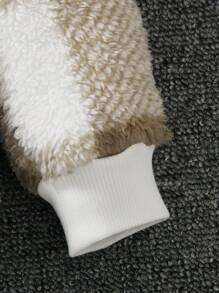 SHEIN Young Boy Casual Daily Wear Zipper Collar Classic Plaid Long-Sleeved Jumper, Comfortable And Soft For Autumn - Multicolor - View 3