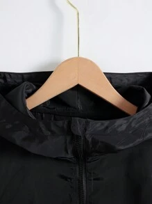 Tonåring Pojke Dragkedja Huva Vindjacka & byxor utan Tröja - Svart - Visa 7