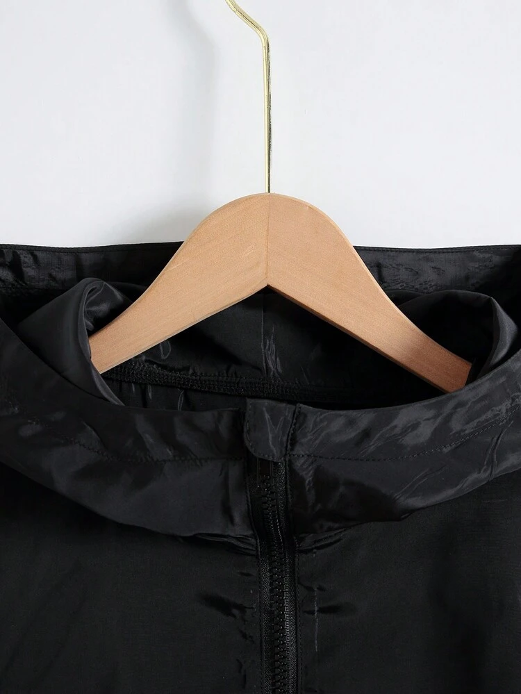 Teen Boy Zip Up Hooded Windbreaker Jacket & Pants Without Sweater