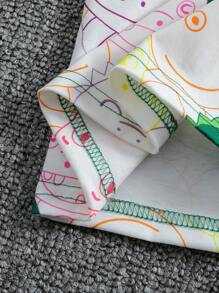 Boys' (little) Cartoon Patterned Loungewear - Multicolor - View 3