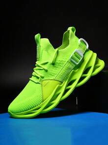 男孩彈簧和秋天透氣和輕便賽跑運動鞋帶繫帶閉合,青年運動鞋