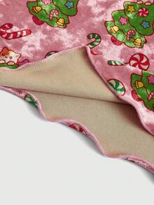 JullDiaz Women's Cartoon Christmas Tree Printed Pajama Set - Multicolor - View 3