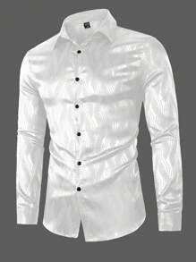 Manfinity AFTRDRK Hombres Camisa con estampado