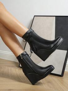 Của phụ nữ Giày ống Ankle Và Giày bốt ngắn - màu đen - Xem 1