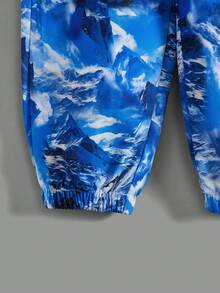 幼兒男孩山與熊印花連帽衫與褲子套裝 - 彩色 - 查看 7