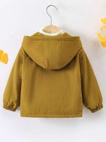 Toddler Boys' Color Block Zipper Hooded Jacket Coat